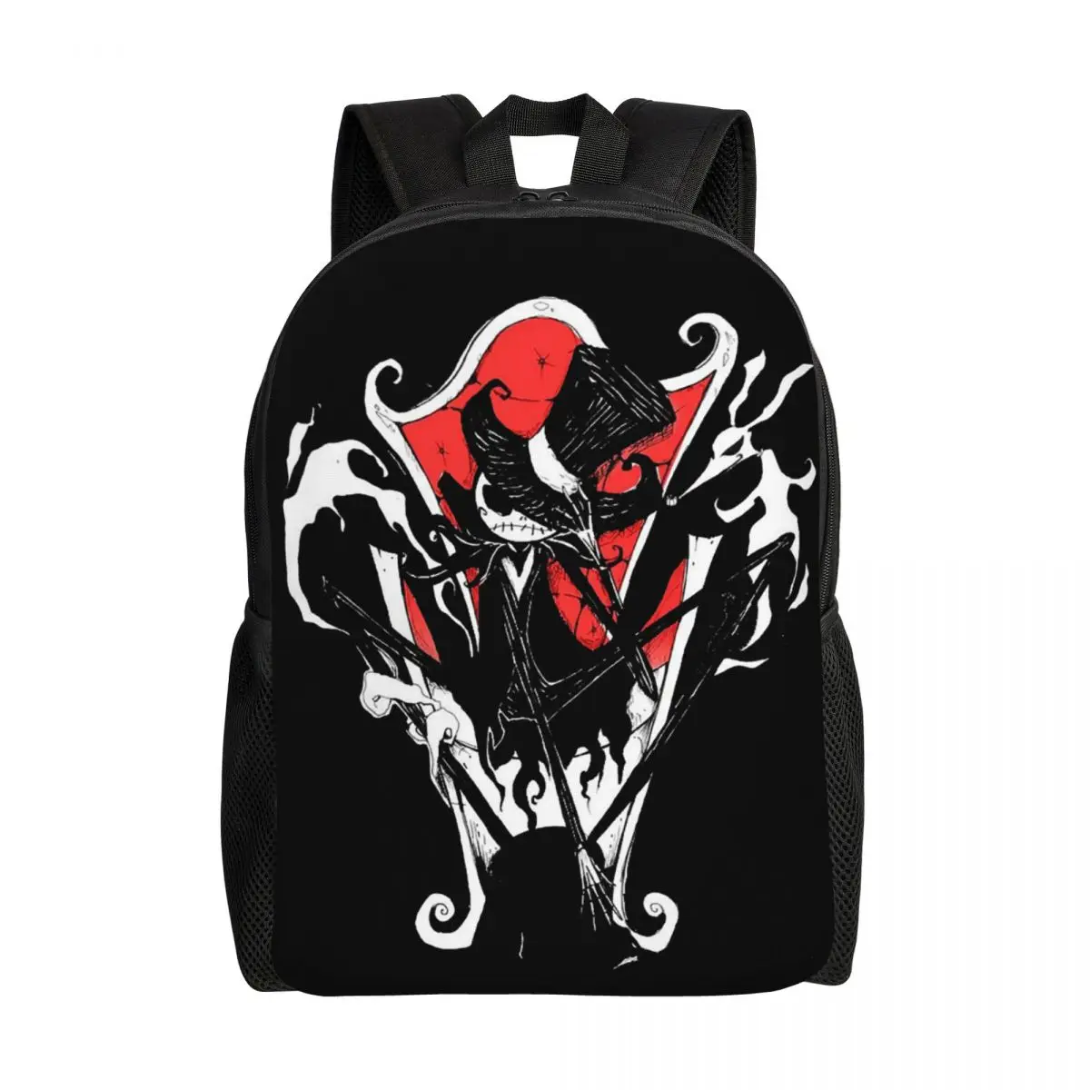 Custom Nightmare Before Christmas Scary Backpacks for Women Men School College Student Bookbag Fits 15 Inch Laptop Bags