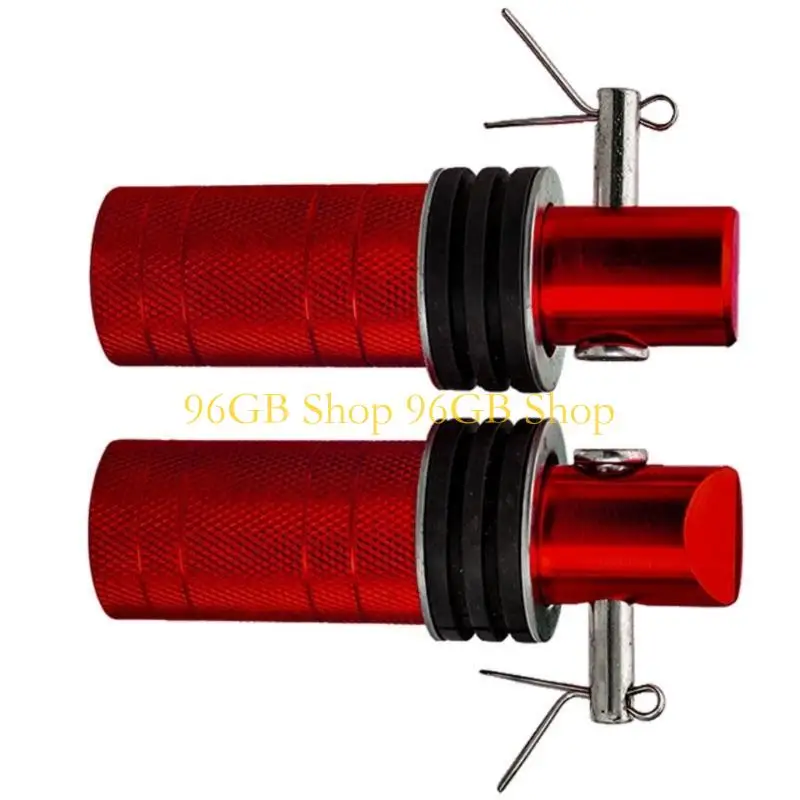 96GB Motorcycle Footpegs Non Slip Textured Surfaces High Strength Aluminum Foot Pegs for Extended Riding Fatigue Reduction