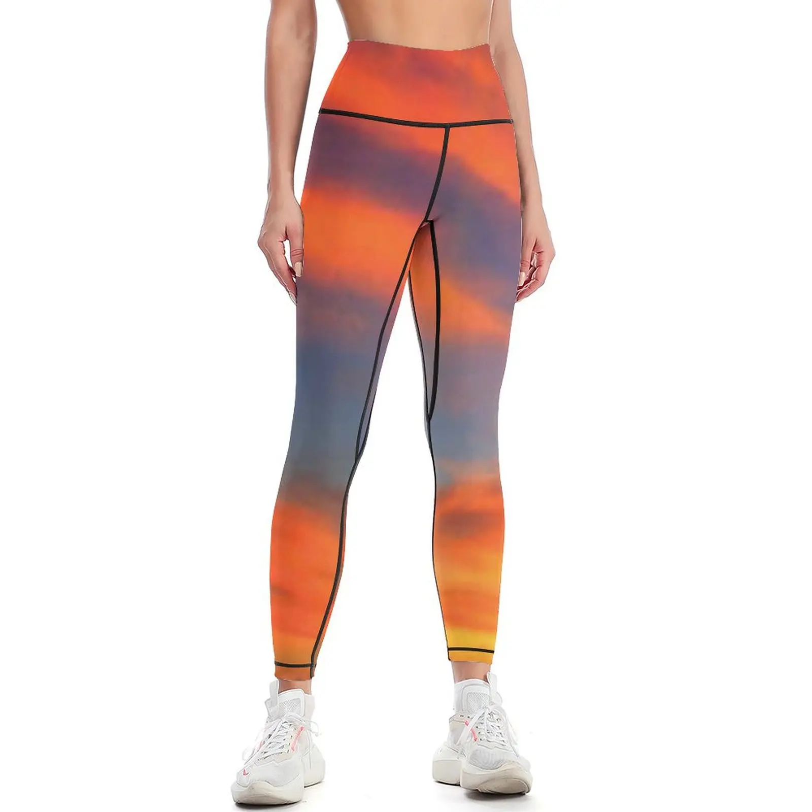 

Tahiti South Pacific Sunset Art Photo Leggings push up tights for gym wear sport pants Womens Leggings