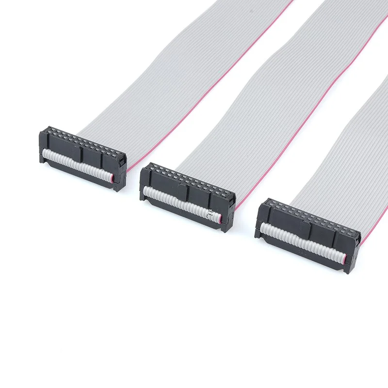2.54MM Pitch FC-6/8/10/12/16/20/26/30/40/50/60/64 PIN 30CM JTAG ISP DOWNLOAD CABLE Gray Flat Ribbon Data FOR DC3 IDC BOX HEADER