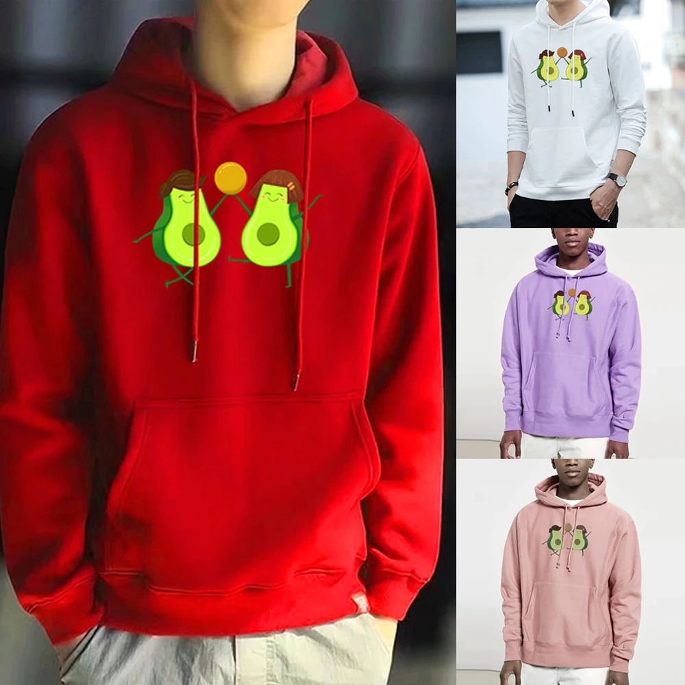 

Fashion Brand Men's Hoodies 2022 Autumn New Male Casual Hoodies Sweatshirts Men's Avocado Print Hoodies Sweatshirt Tops Clothes