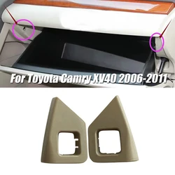 2PCS Car Fixed Lock Bracket Left Right Side Glove Box Door Cover Plastic For Toyota For Camry XV40 2006 2007 2008 2009 2010 2011