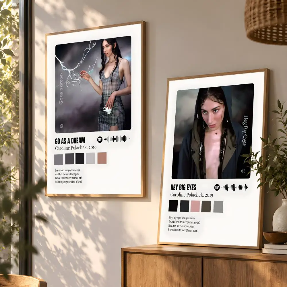 Singer C-Caroline PolachekES Cool Poster Wall Art Home Decor Living Room Bedroom Office Dorm Apartment Gift