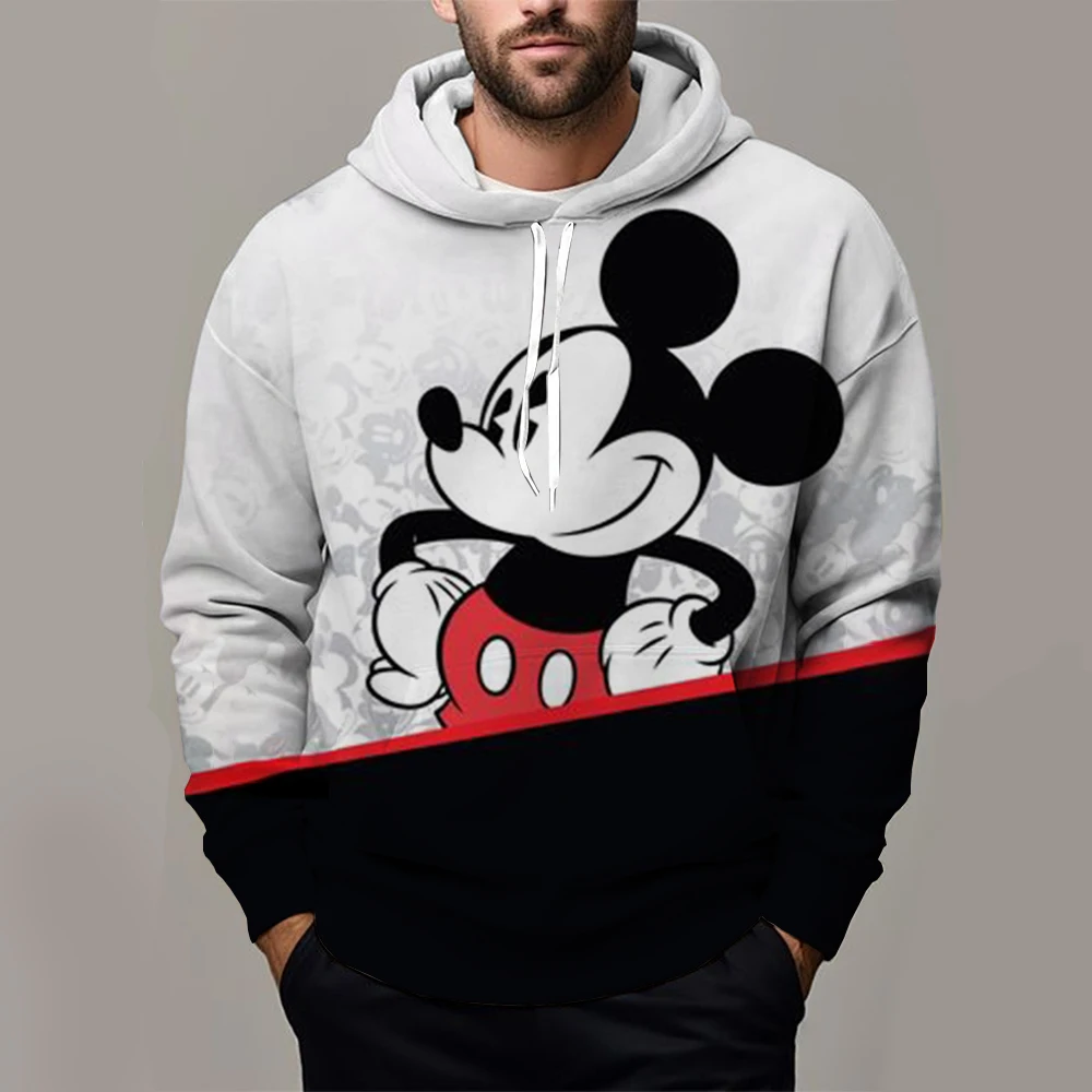 

Men and Women's Mickey Mouse Oversized Hoodie, Disney Cartoon Anime, 3D Print, Women Clothes, Spring, Autumn, Harajuku, Children