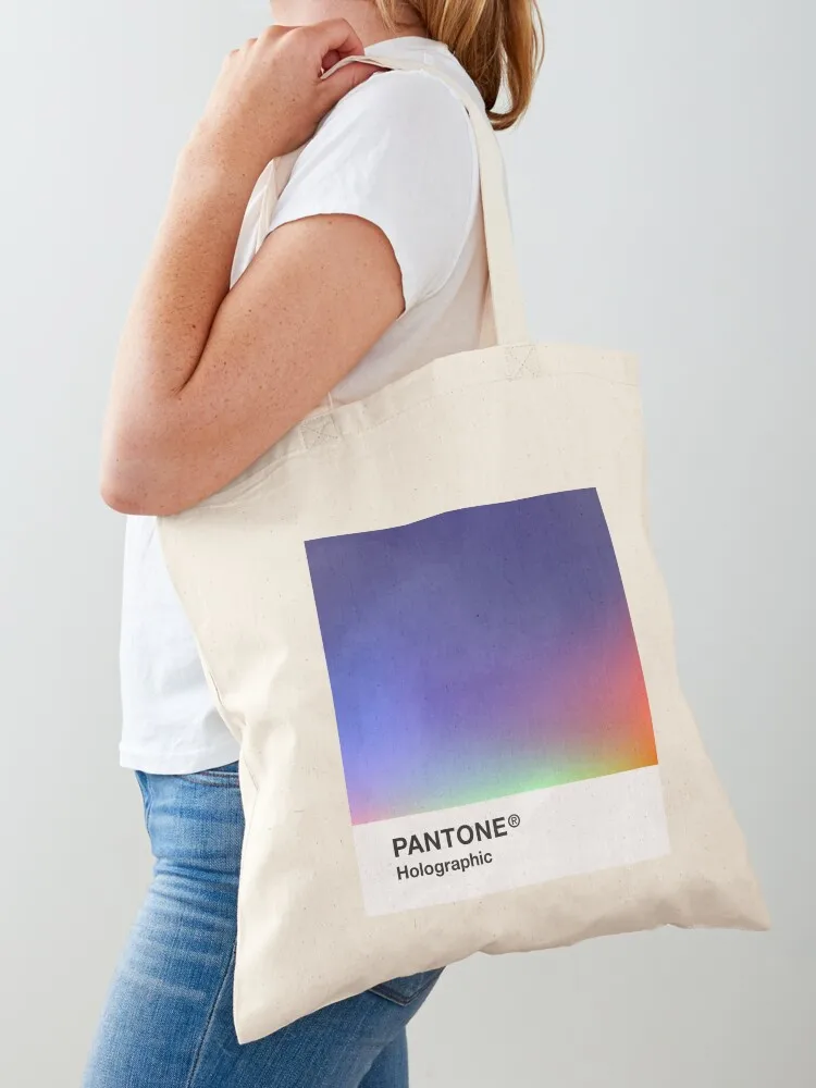 

Pantone Holographic Series #8 Tote Bag personalized tote cloth bag woman shopper bag women canvas Lady bags