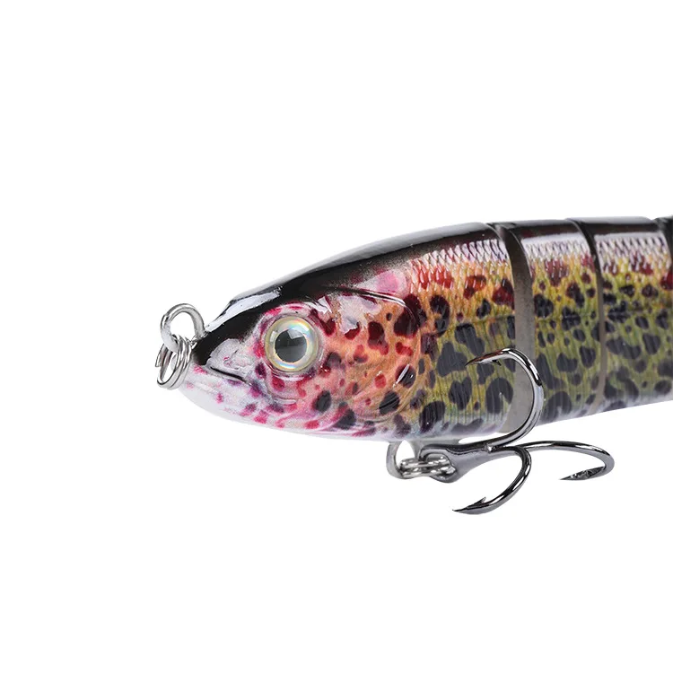 146 mm 26 g 8 Farben Simulation Bionik 8-teiliger Hecht Loach Lua Soft Tail Simulierter Angelköder