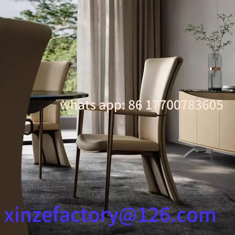 

Customizable Sillón maestro de cuero ligero y lujoso de alta gama.