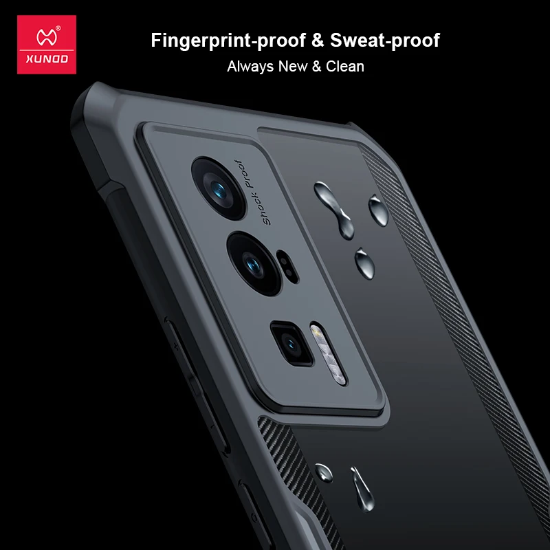 غطاء خلفي مقاوم للصدمات لـ Redmi K60 Pro ، مضاد لبصمات الأصابع ، وسائد هوائية ، غلاف ، حماية شاشة معززة