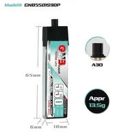 GAONENG GNB 550mAh 1S 90C 180C 3.7V Plastic Head A30 LiPo Battery BetaFPV Beta75X Happymodel Mobula6 Mobula7 Snapper