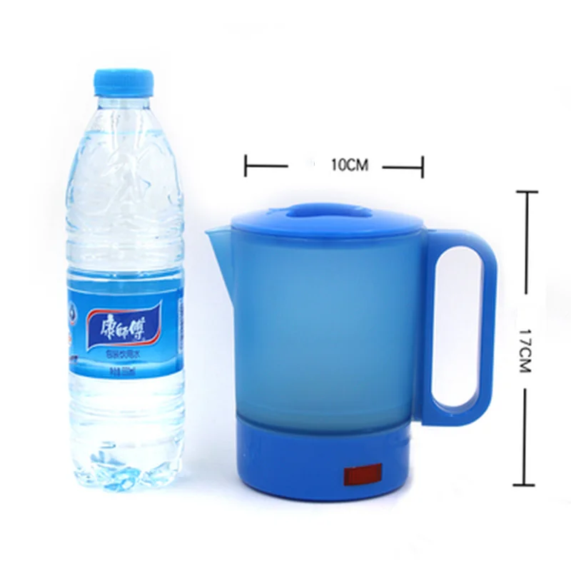 220 V Travel Kettle Mini Electric Heating Portable Kettle Electric Heating Cup 0.5L Capacity White And Blue Milk Heate 050A