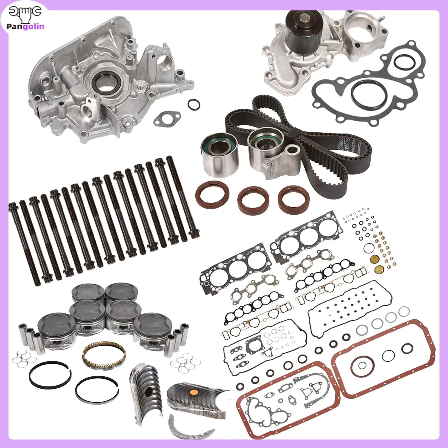 New Engine Rebuild Kit 5VZFE For 1995-2004 Toyota 4Runner Tacoma Tundra 3.4L HS9227PT-1 CS9227 13101-62060-01 SWT10178 2C4911