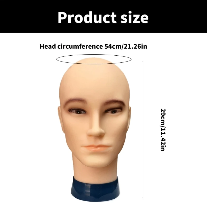 رجل نموذج الشعر رئيس رجل أصلع عارضة أزياء رئيس لصنع شعر مستعار وعرض النظارات
