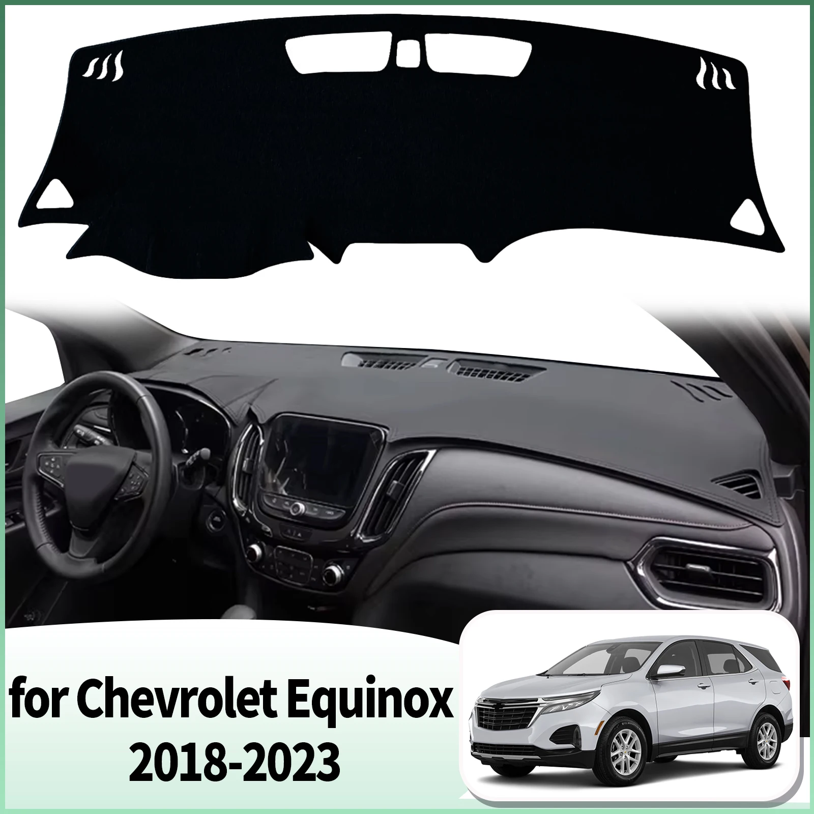 

fit for Equinox 2023-2017 Holden Equinox Car Dashmat Accessories Dashboard Cover Pad DashMat Sunshade Protective Carpet