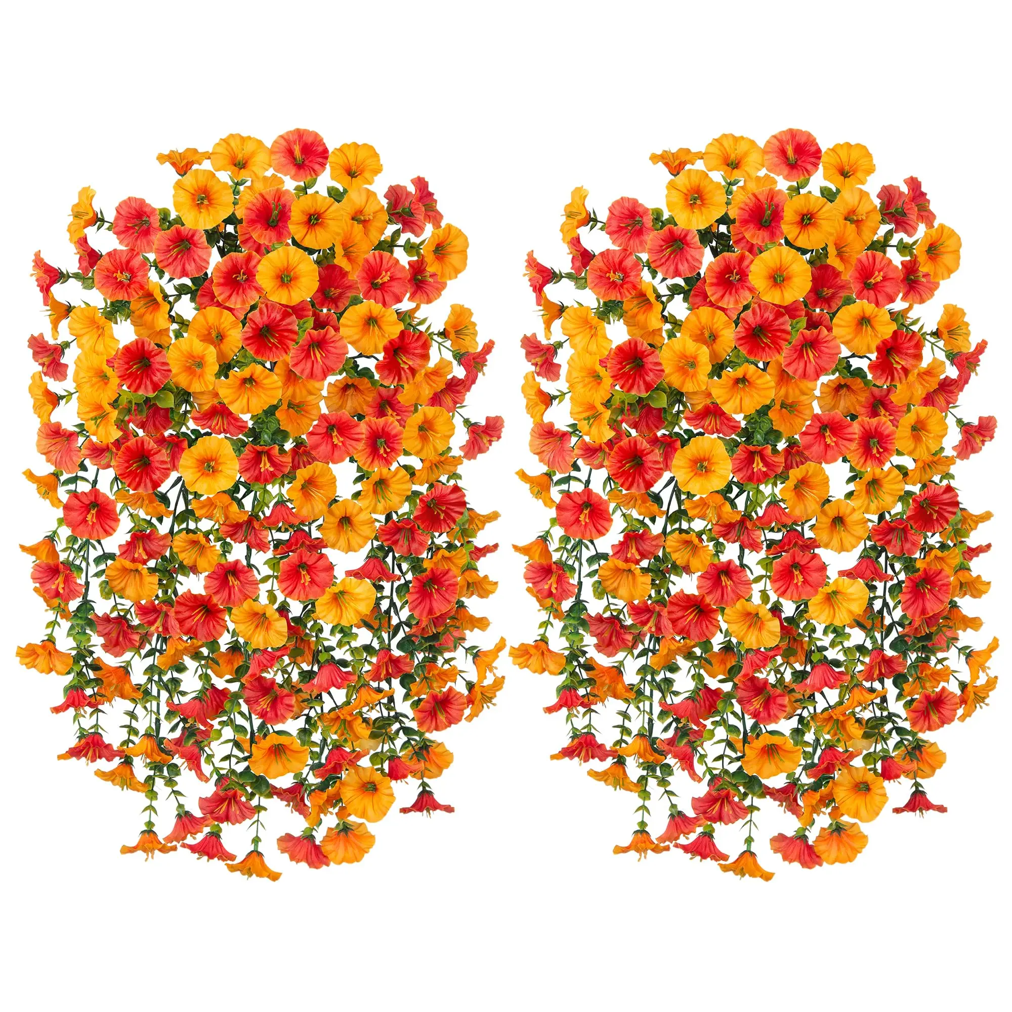 زهور المجد الصباحي الاصطناعية نباتات وهمية مع جذع الأوكالبتوس مقاومة للأشعة فوق البنفسجية زهرة صناعية ديكور شرفة الزفاف ديكور غرفة المنزل #2