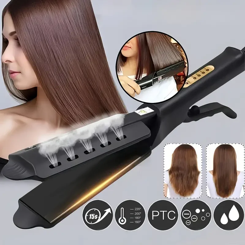 Professional Hair Straightener for Salon Use: Anti-Damage, Ceramic Plates, Ionic Technology, for Smooth, Silky, and Healthy Hair