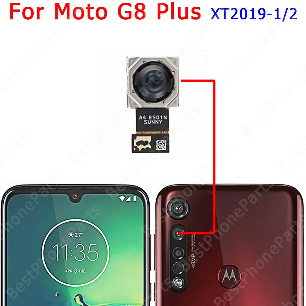 For Motorola Moto G5 G6 Play G7 G8 Plus Back View Front Rear Selfie Camera Module Replacement Spare Parts Repair Flex Cable