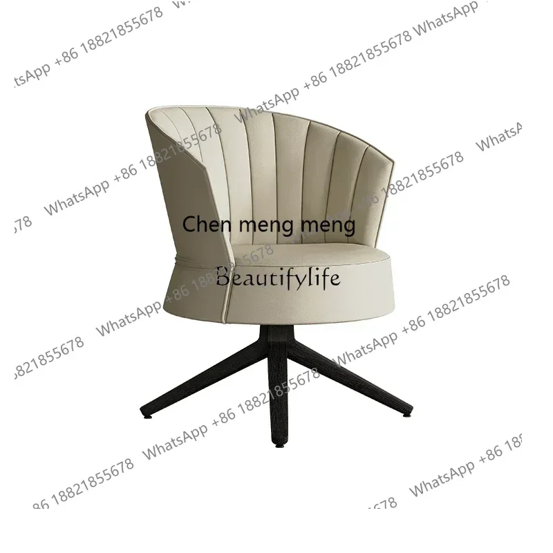 

New Arrivals French retro rotating computer chair office learning high-end leather art master chairss 7304