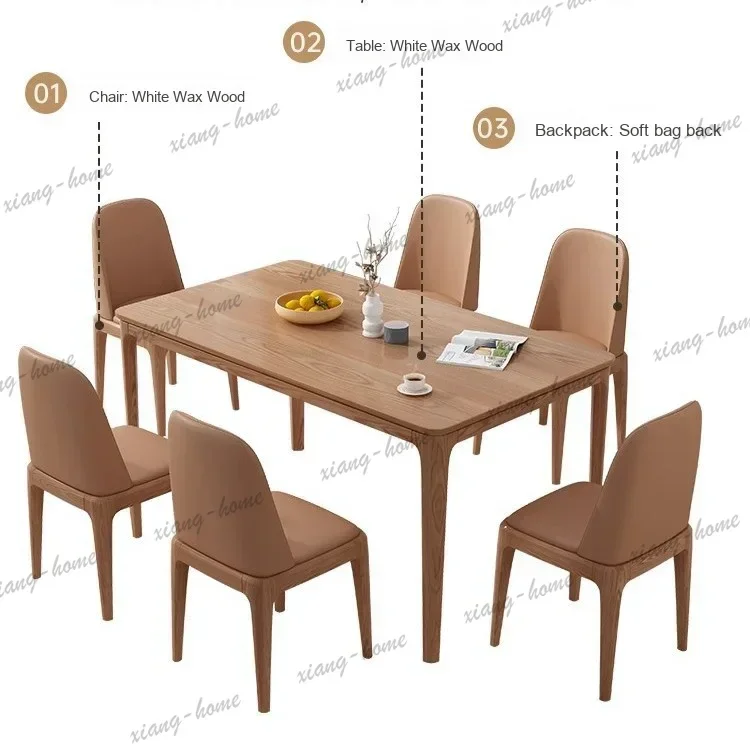 Hot Sales Creamy White Restaurant Hotel Dining Table Modern Elliptical Design With Leather Base Slate Top For Home Furniture