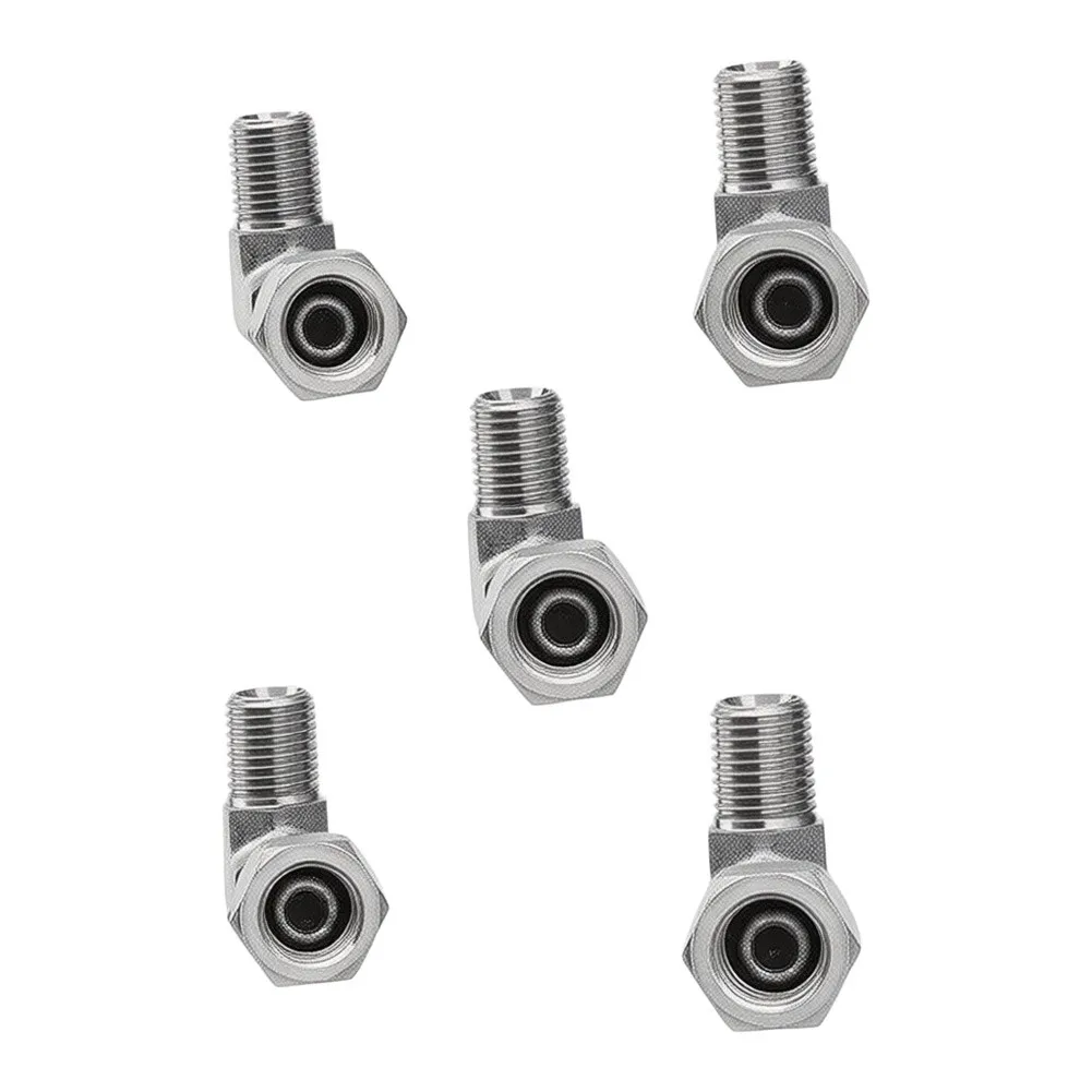 NPTF to NPSM 90 Degree Swivel Elbow Fitting 1/2 Inch Male to Female for Hydraulic Circuits For SAE J512 1501-08-08
