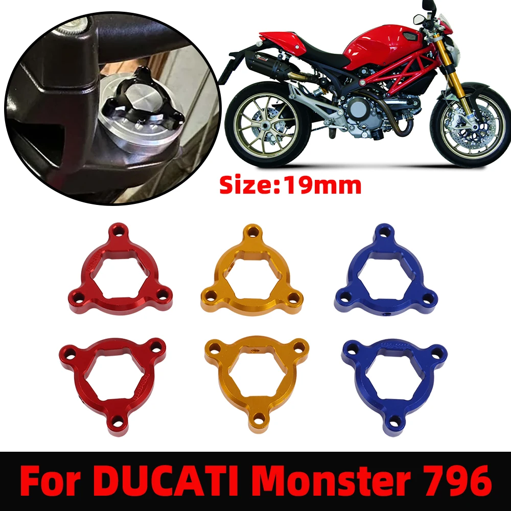 For Ducati Monster 796 Motorcycle Accessories Front Suspension Fork Preload Adjusters Cap Motorbike Parts