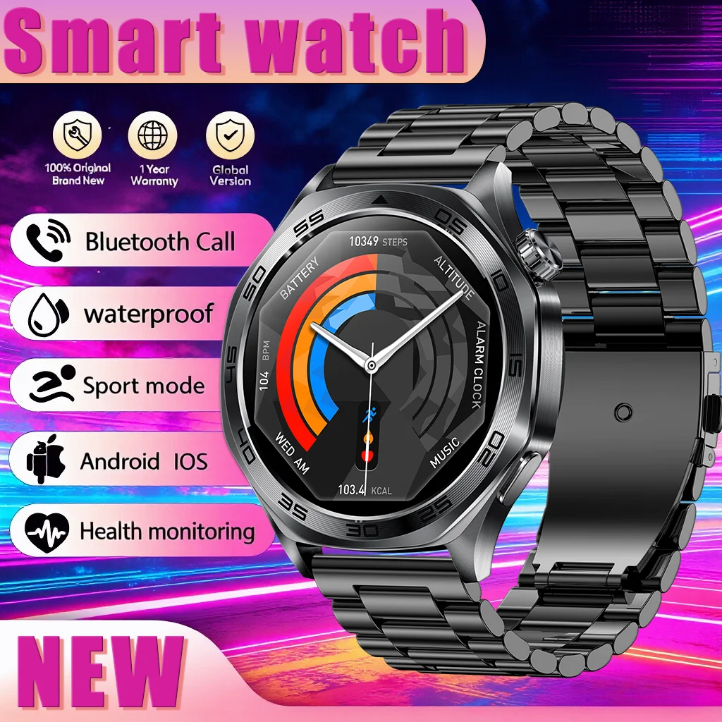 

2026 new Smart Watch Outdoors Compass Wireless Call Waterproof 100+ Sports Modes Health monitoring HD screen Large battery men