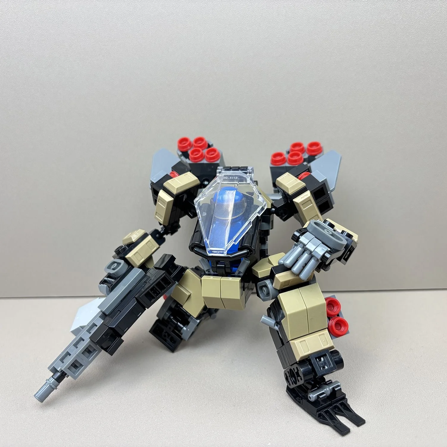 Blocs de construction de figurines d'action, modèle de guerriers mécaniques, Robot moulé, jouets à assembler pour enfants