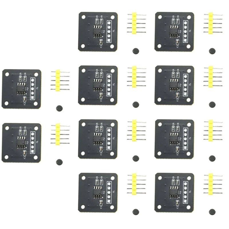 T24C MT6701 10Pcs Magnetic Encoder Module 14 Bit For AS5600 Magnetic Induction Angle Measurement Sensor Replacement