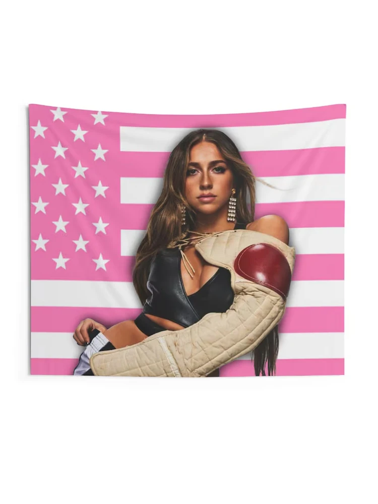 تيت ماكراي نسيج العلم الأمريكي الوردي لغرف النوم وغرفة المعيشة ديكور المنزل خلفية القماش هدايا المهرجانات