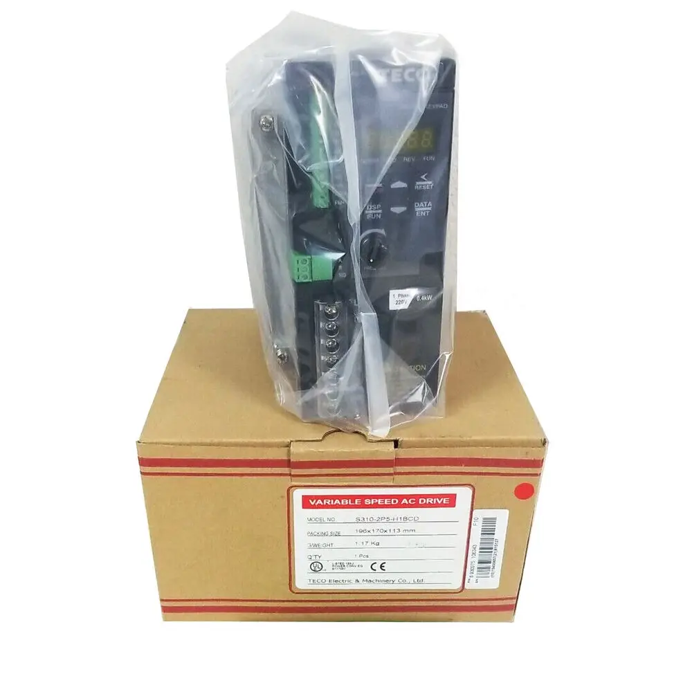 

TECO NEW S310-2P5-H1BCD PLC AC Motor Drive Inverter 0.5HP 400W 200-240V 50/60Hz