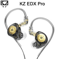 Original KZ EDX Pro Earphones Dynamic In Ear Monitor HiFi Wired Headphones Bass Stereo Music Earbuds Gaming Headset