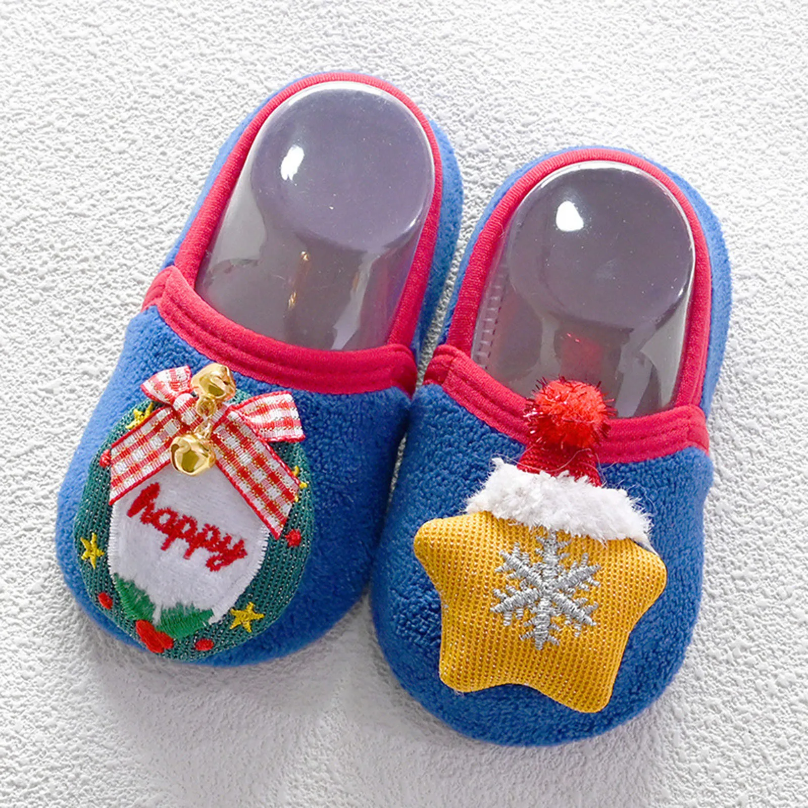 Christmas Baby Boys Girls Shoes First Walkers Winter Indoor Outdoor Slippers Infant Crib Floor Shoes Rubber Sole Anti-slip Socks