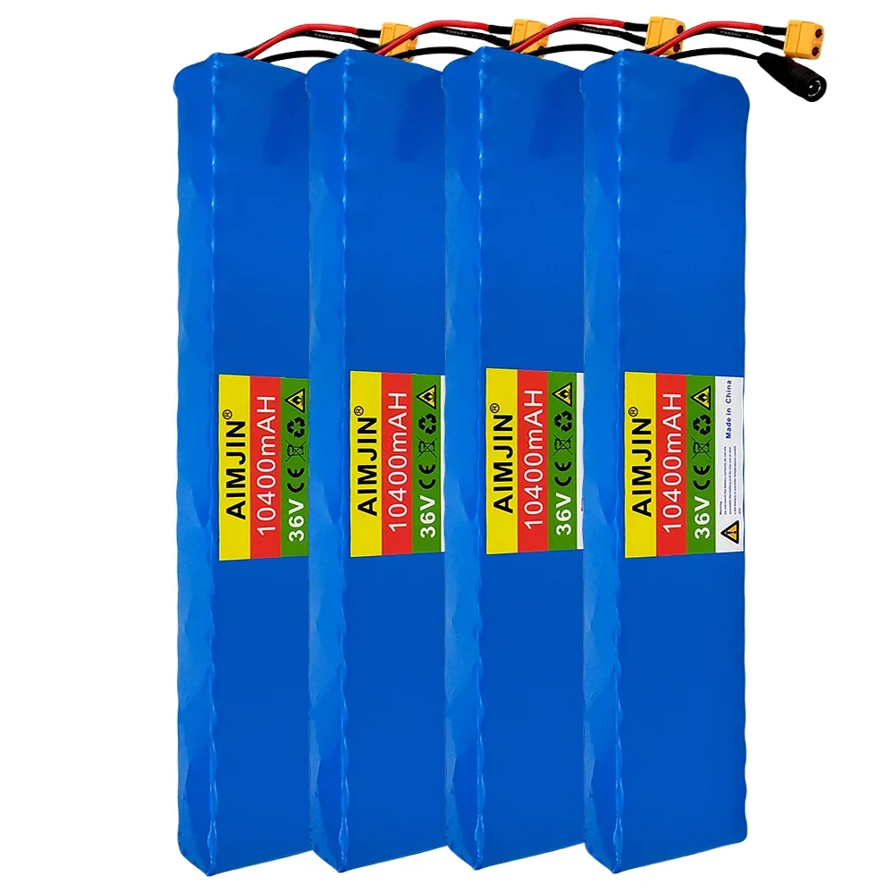 36V 10S4P 10.4Ah 10400mAh 18650 Lithium Ion 42V Battery Pack Original high power cell Built - In BMS Protection，with charger