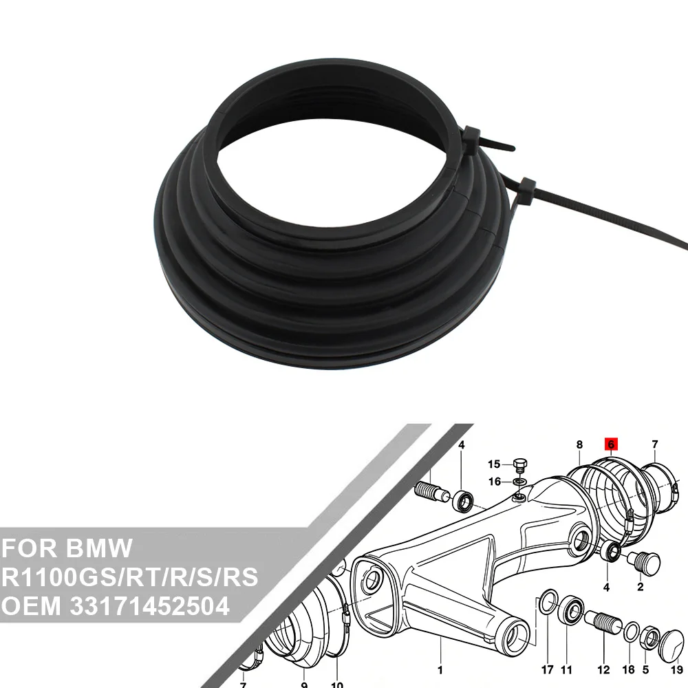 

R1100GS/RT/R/S/RS Rear Wheel Drive Rubber Dust Jacket 33171452504 For BMW R850GS R1100GS R1150GS Adventure K1100RS K1200RS/LT/GT