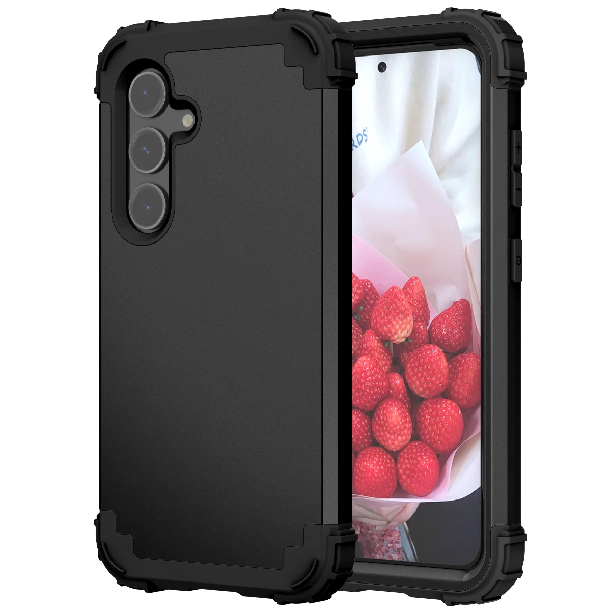 Étui de protection en Silicone souple et dos rigide, robuste, résistant aux chocs, pour Samsung Galaxy S24 + Plus/S24 5G