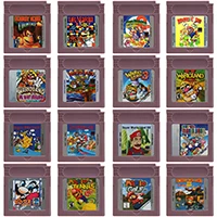 

GBC Game Cartridge mMario dDonkey Kong wWario Series 16 Bit Video Game Console Card