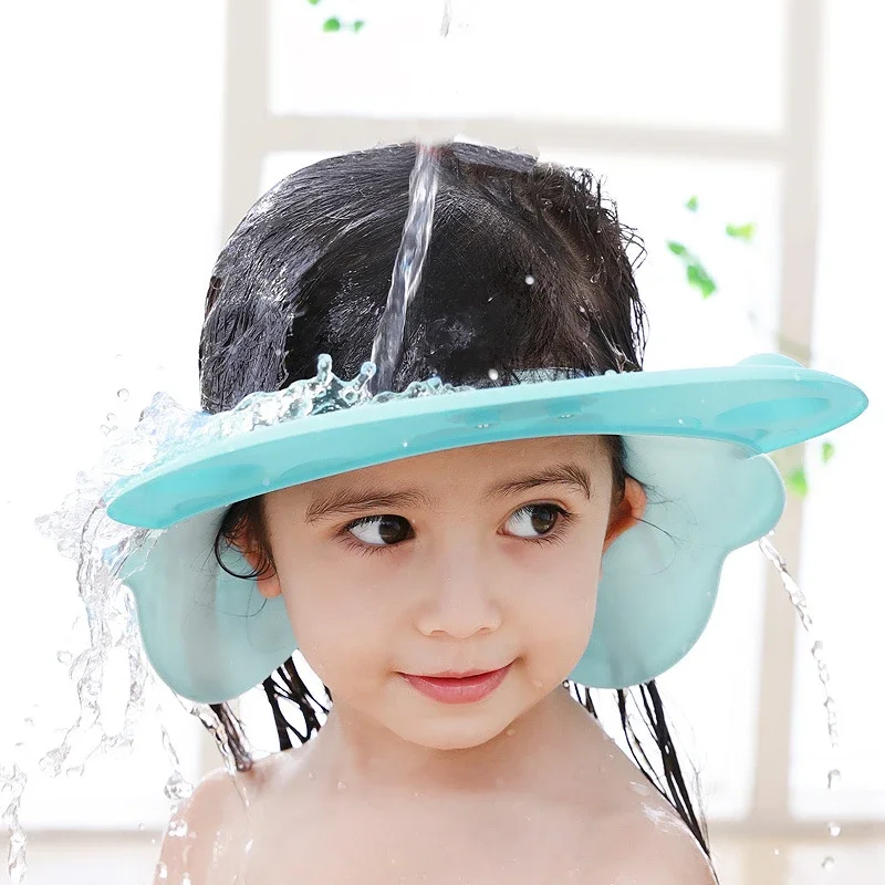

Kids Wash Hair Shield Direct Visor Caps Shampoo Bathing Shower Cap for Children Baby Care Sweet Lovely Hippos Style Hats
