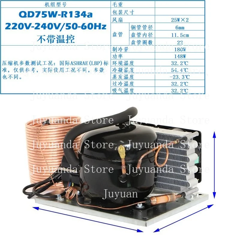 QD35W Small Chiller 220VR600A Circulating Water Refrigerator Power-on Refrigeration Environmental Protection Gas Cooler