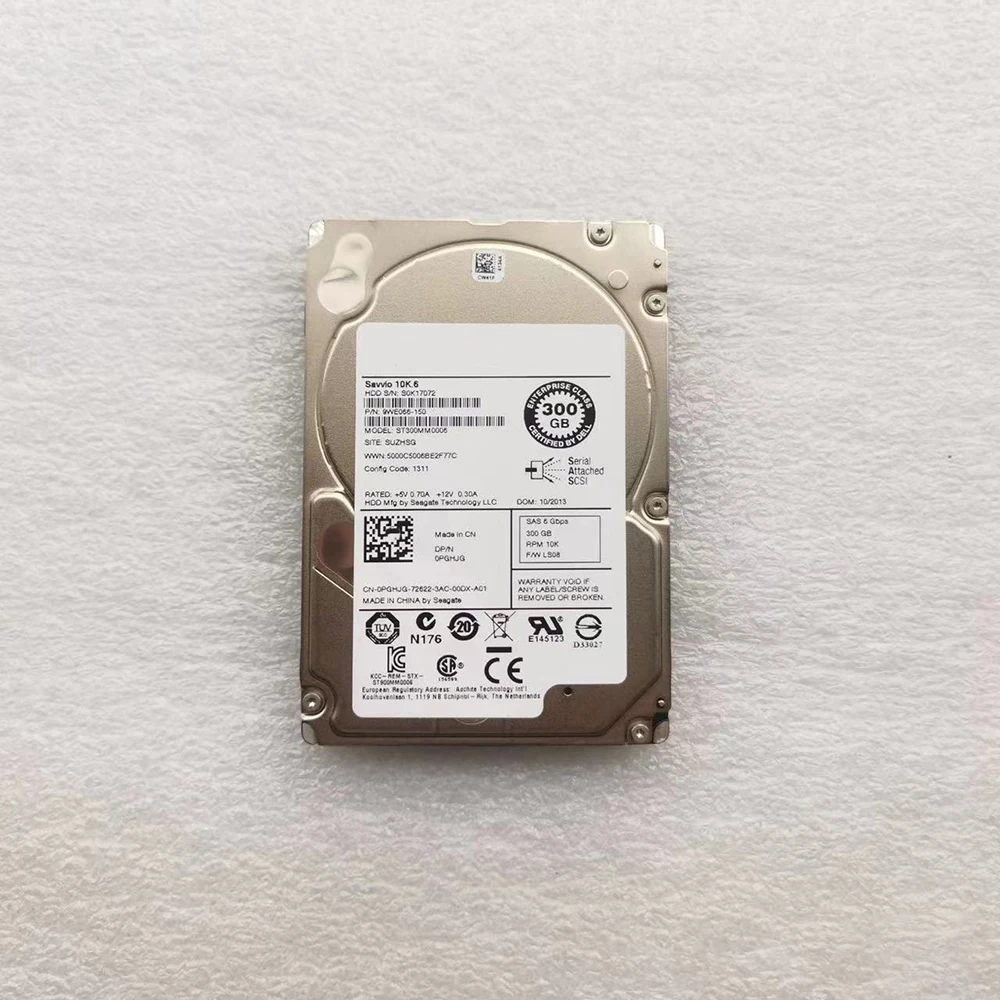 HDD For R620 R710 R715 Server Hard Disk 300G 10K SAS 2.5