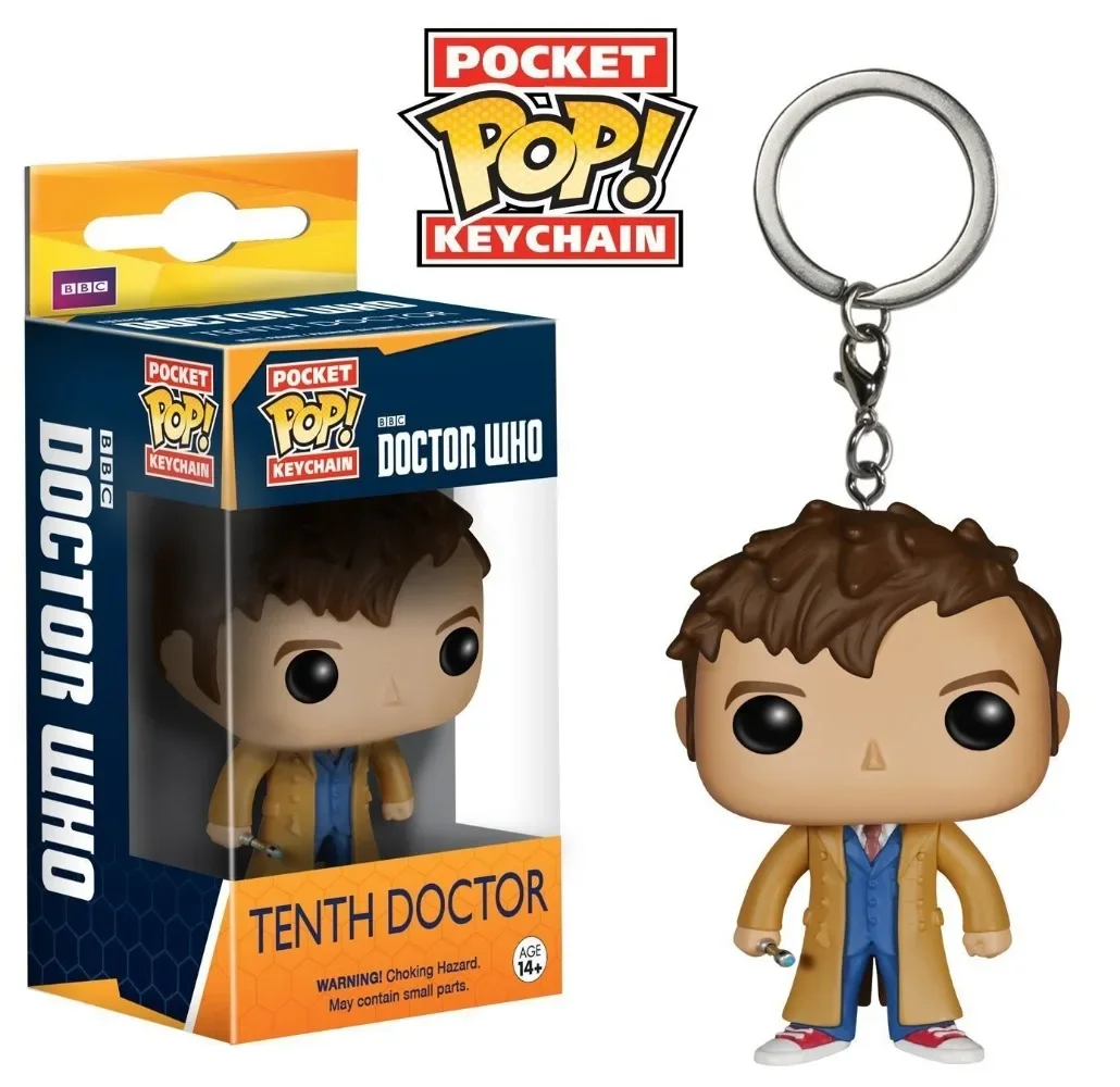 FUNKO sleutelhanger Doctor Who klassieke stripfiguur hanger knapzak hangende decoraties speelgoed sleutelhangers kinderen verjaardagscadeaus