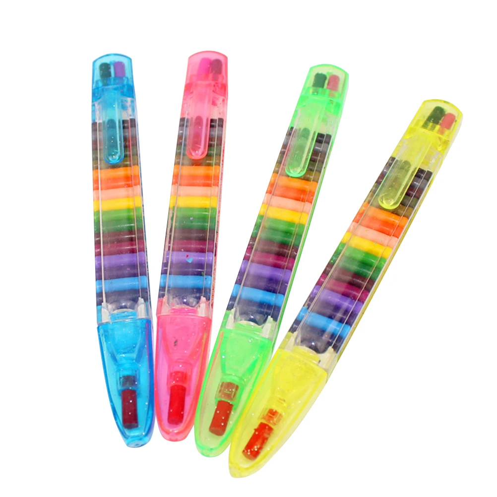 

4pcs 20 Colors Crayons Safe Non-Toxic Natural Wax Multicolor Pastel Drawing Tools For Art Class School Party