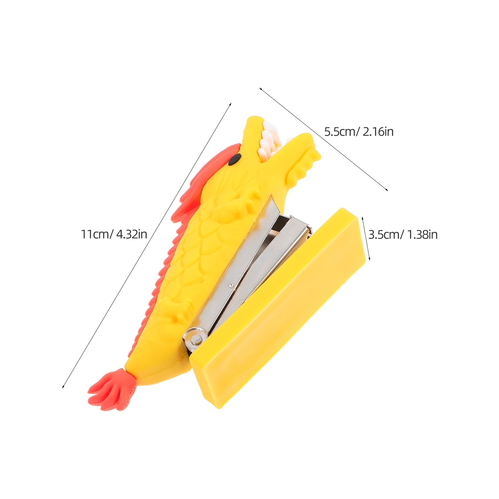 Dragon Cute Cartoon Manual Stapler For Office Desk Stationery Portable Mini Stapler Students Classroom Paper Fastener