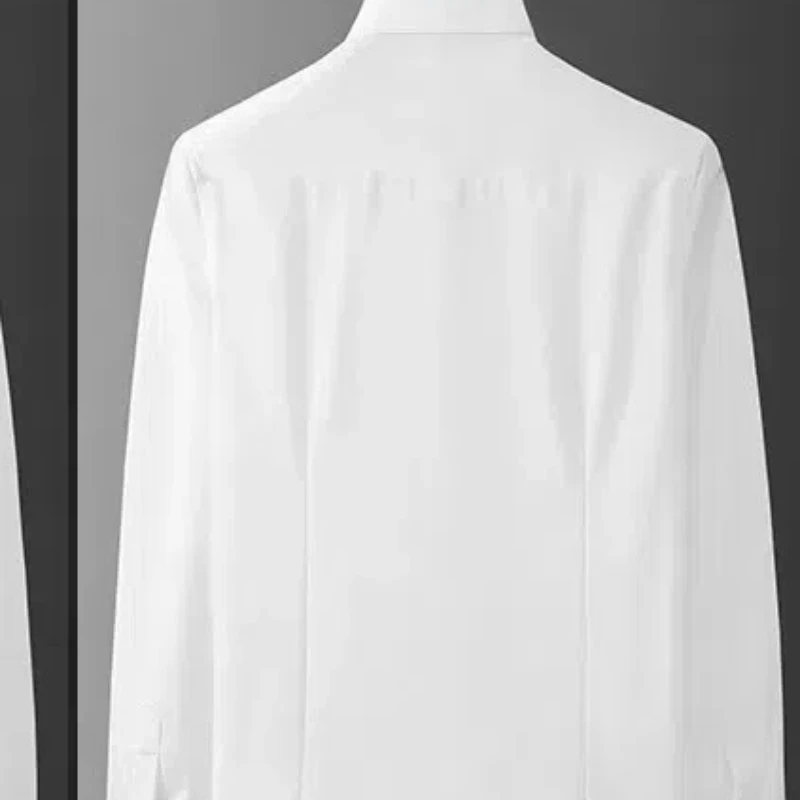 Chinese Style Men Shirts New Autumn Lapel Embroidery Button Trend Fashion Temperament Office Social Loog Sleeve Slim Shirts Tops