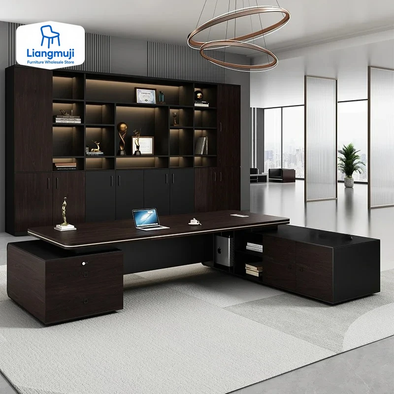 

L Shape Luxury Executive Desk Designer Drawers Portable Bureaux Computer Desk Desktop Modern Mesa De Escritorio Office Furniture