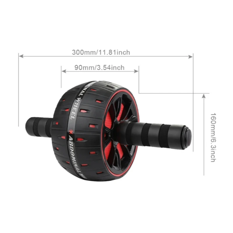 Home Abdominal exercise equipment Gym Sports Mute Wheel Body-building Roller Abdominal Strengthen Muscle Muscle Abdominal Device