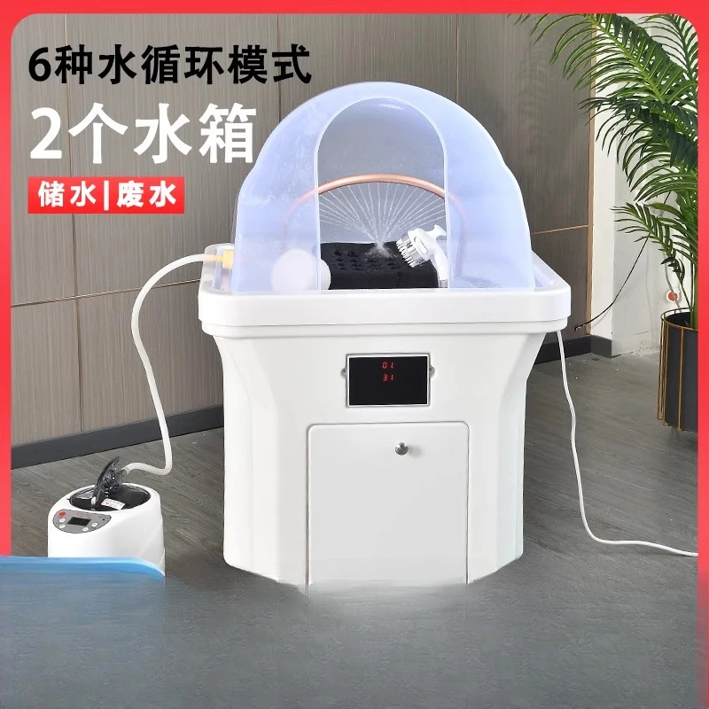

Water storage type head treatment basin No water, movable shampoo basin constant temperature