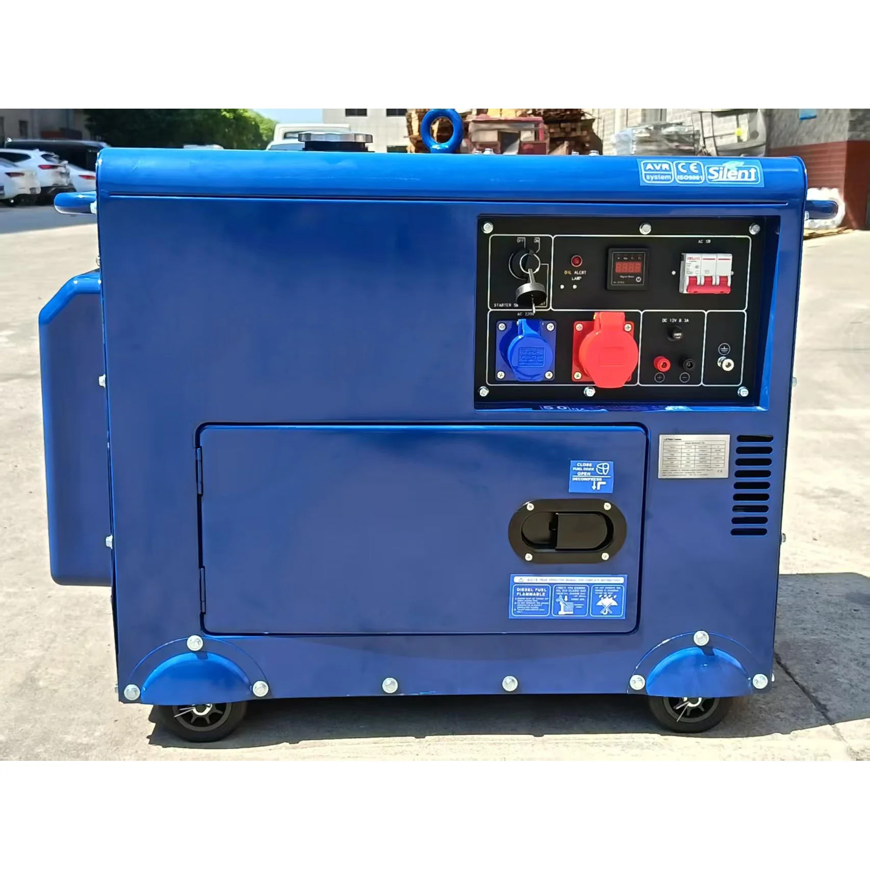 Open/Silent Portable Diesel Generator For Home Small Power Dynamo 2kw/3kw/4kw/5kw/6kw/8kw/9kw/10kw/12kw/15kw 220v 380v 48v