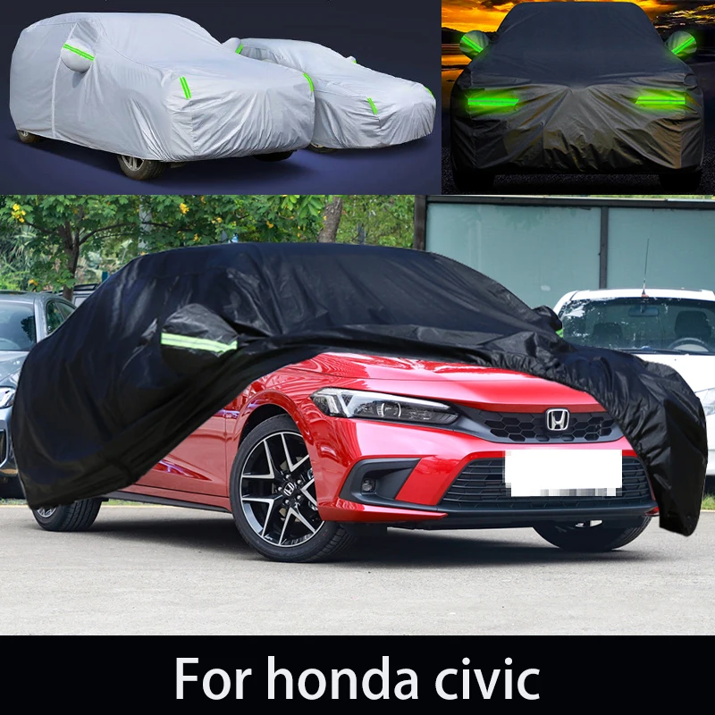 Cubierta de protección antinieve para coche honda civic, cubierta antipolvo y antipelado para pintura y ant i rainwater.ca r