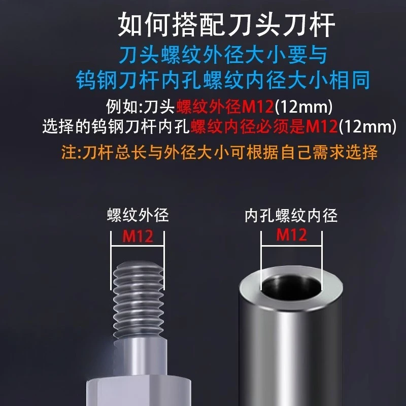 65 Degree Imported Tungsten Carbide Locking Thread Milling Cutter 4 Flutes Diamond Coated