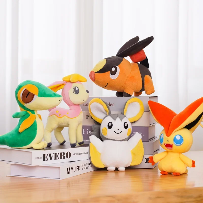 

20cm Pokemon Snivy Oshawott Plush Toys Anime Cartoon Pikachu Victini Cute Plushie Stuffed Dolls Cute Pillow Kid Birthday Gifts
