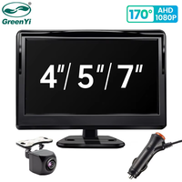 GreenYi 4.3/5/7 inch AHD IPS Monitor 1080P Night Vision Car Rear View Camera 170° Reverse Camera Night Vision Waterproof